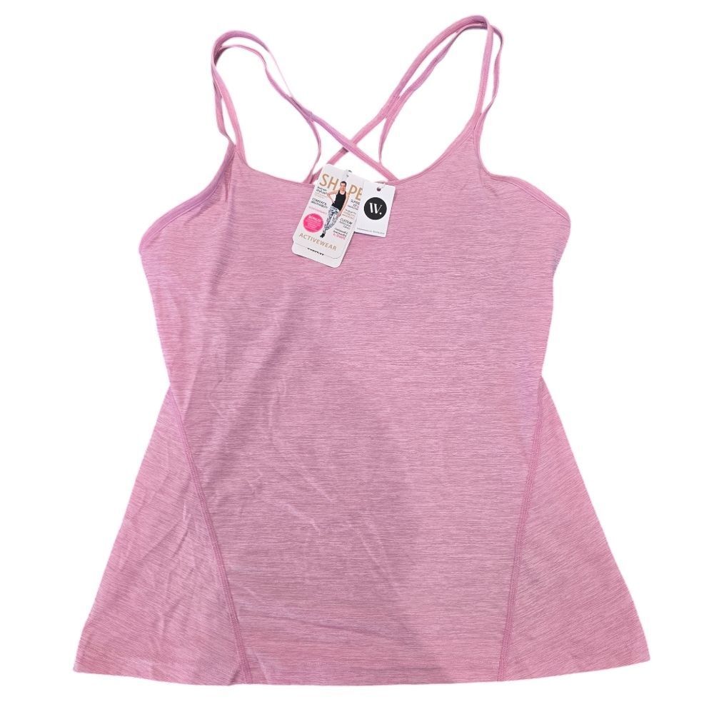 Shape -1624 Active NWT Tank Top Dryfuze in Mauve Mist Pink‎ Large